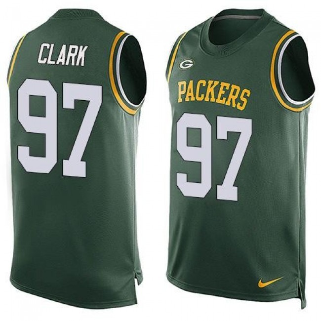Nike Packers #97 Kenny Clark Green Team Color Men's Stitched NFL Limited Tank Top Jersey