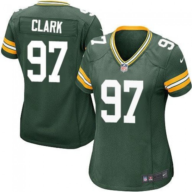Women's Packers #97 Kenny Clark Green Team Color Stitched NFL Elite Jersey