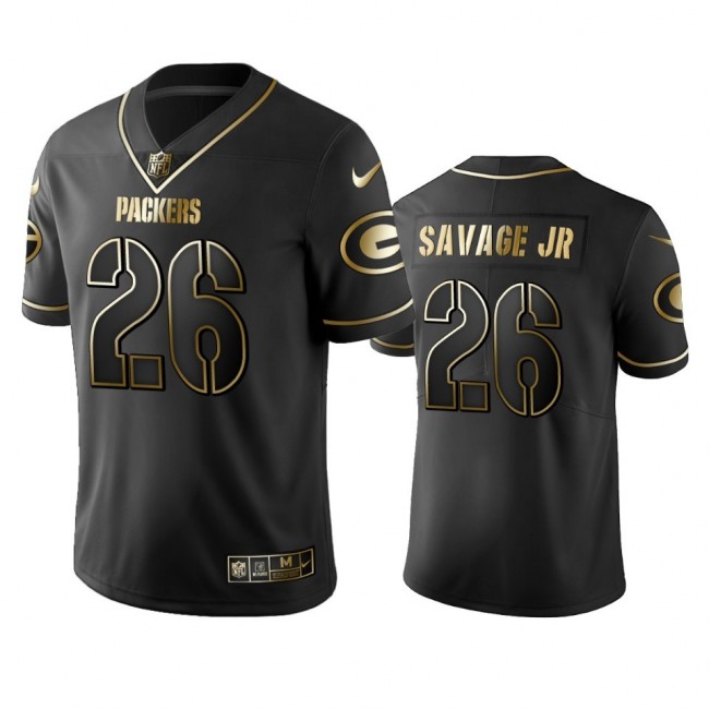 Packers #26 Darnell Savage Jr. Men's Stitched NFL Vapor Untouchable Limited Black Golden Jersey