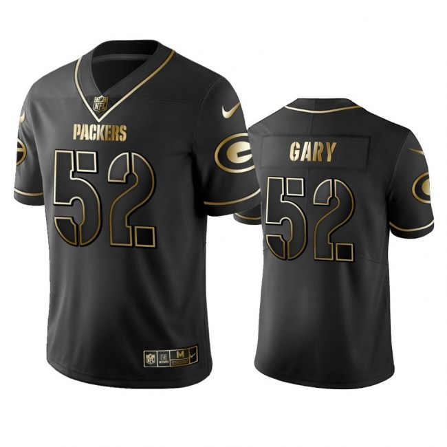 Packers #52 Rashan Gary Men's Stitched NFL Vapor Untouchable Limited Black Golden Jersey