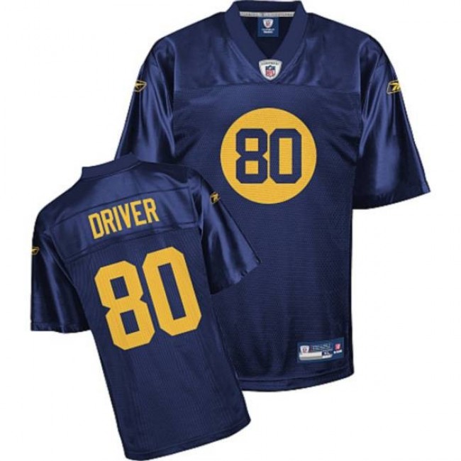 Packers #80 Donald Driver Blue Stitched NFL Jersey