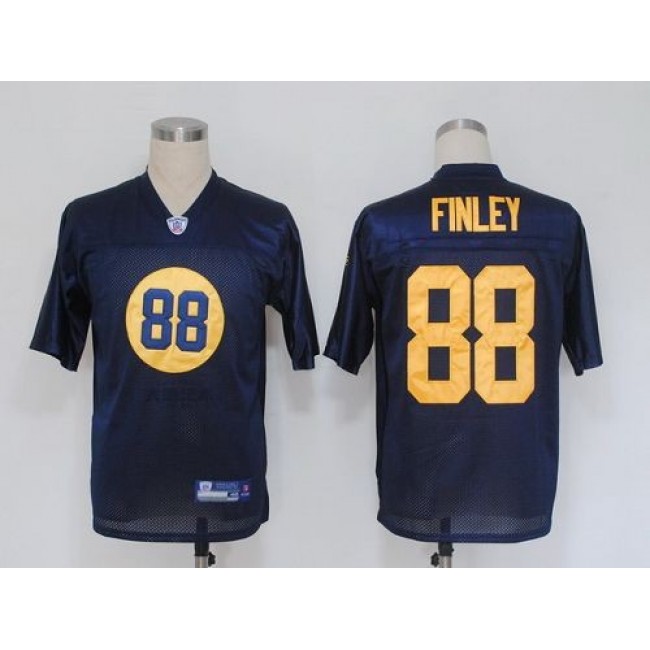 Packers #88 Jermichael Finley Blue Stitched NFL Jersey