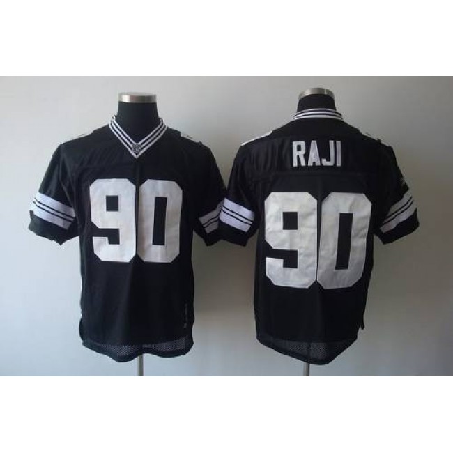 Packers #90 B.J. Raji Black Shadow Stitched NFL Jersey