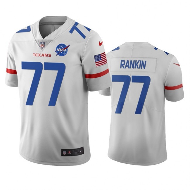 Houston Texans #77 Martinas Rankin White Vapor Limited City Edition NFL Jersey