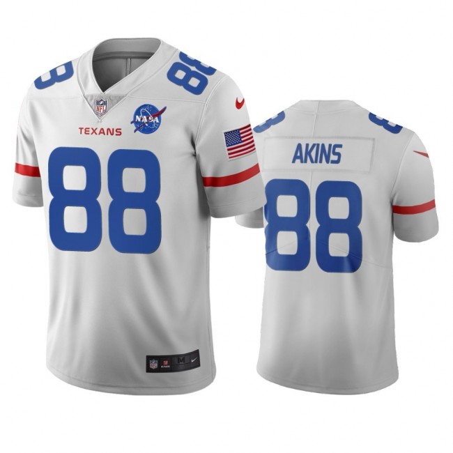 Houston Texans #88 Jordan Akins White Vapor Limited City Edition NFL Jersey