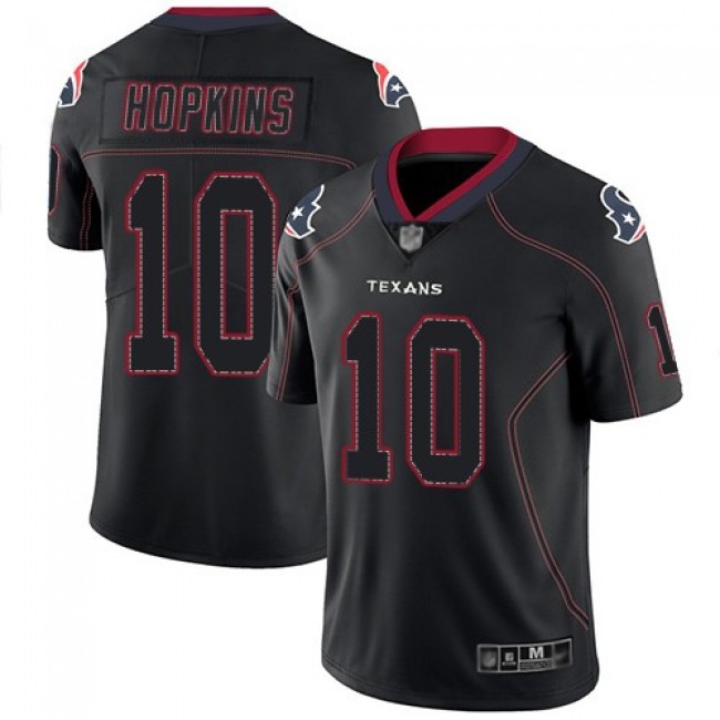 Nike Texans #10 DeAndre Hopkins Lights Out Black Men's Stitched NFL Limited Rush Jersey