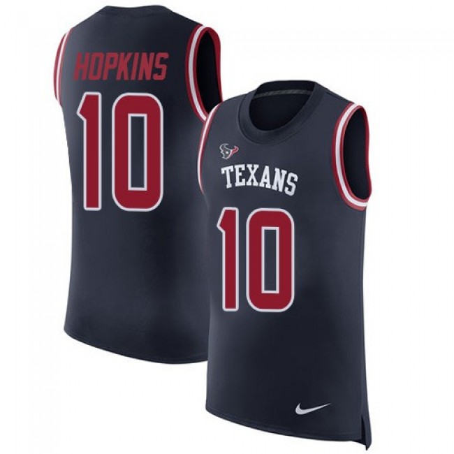 Nike Texans #10 DeAndre Hopkins Navy Blue Team Color Men's Stitched NFL Limited Rush Tank Top Jersey