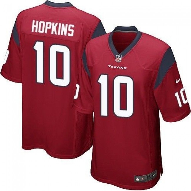 Houston Texans #10 DeAndre Hopkins Red Alternate Youth Stitched NFL Elite Jersey