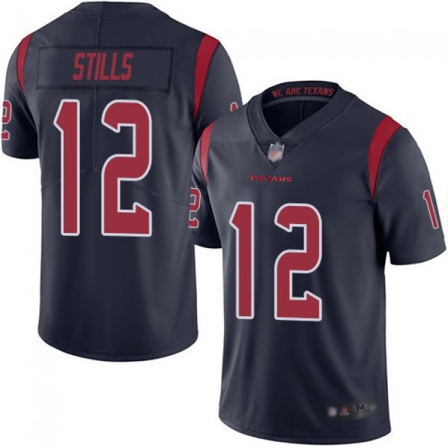 Nike Texans #12 Kenny Stills Navy Blue Men's Stitched NFL Limited Rush Jersey