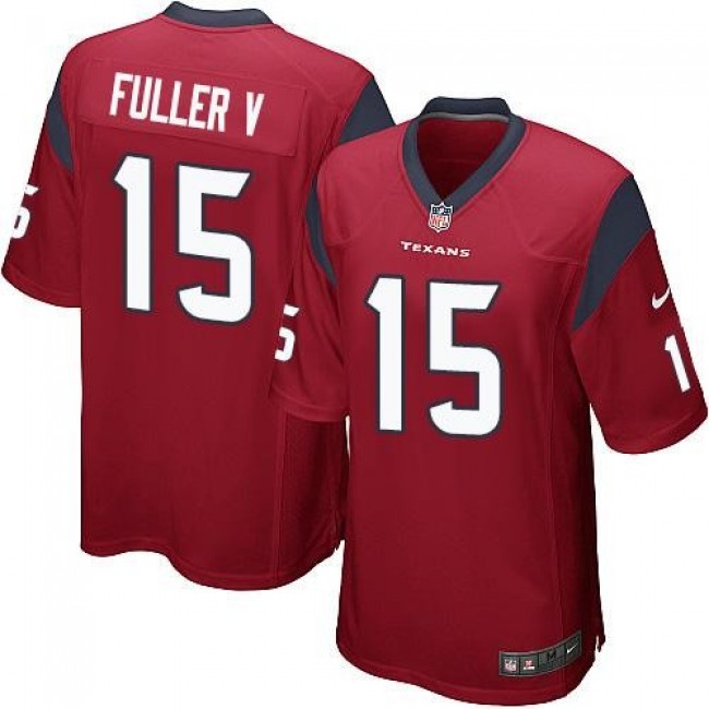 Houston Texans #15 Will Fuller V Red Alternate Youth Stitched NFL Elite Jersey