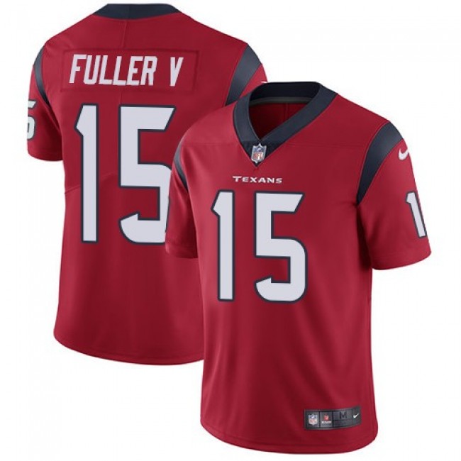 Houston Texans #15 Will Fuller V Red Alternate Youth Stitched NFL Vapor Untouchable Limited Jersey