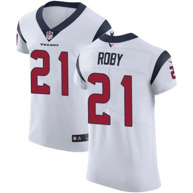 Nike Texans #21 Bradley Roby White Men's Stitched NFL Vapor Untouchable Elite Jersey