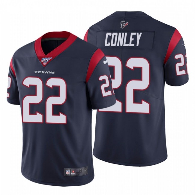 Nike Texans #22 Gareon Conley Men's Navy Vapor Untouchable Limited NFL 100 Jersey