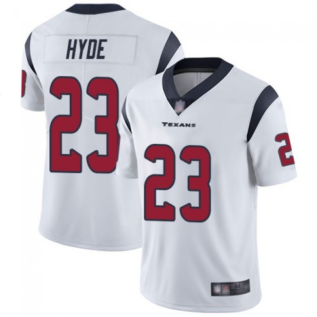Nike Texans #23 Carlos Hyde White Men's Stitched NFL Vapor Untouchable Limited Jersey