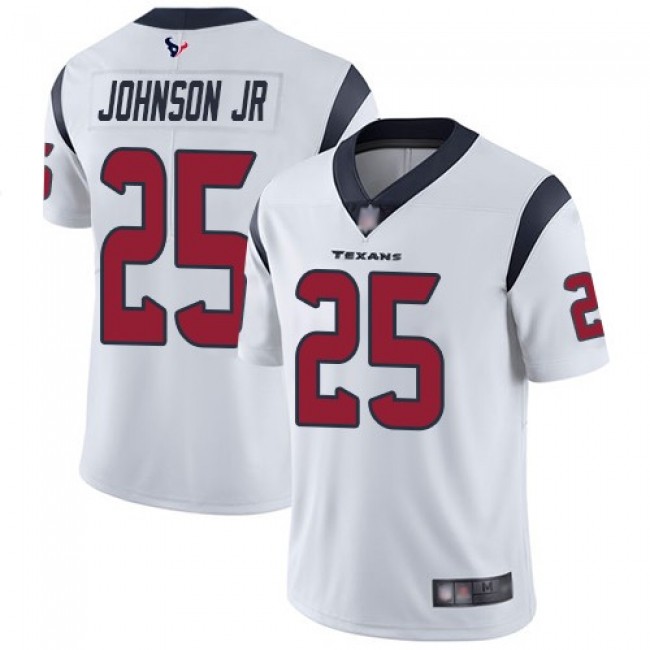 Nike Texans #25 Duke Johnson Jr White Men's Stitched NFL Vapor Untouchable Limited Jersey