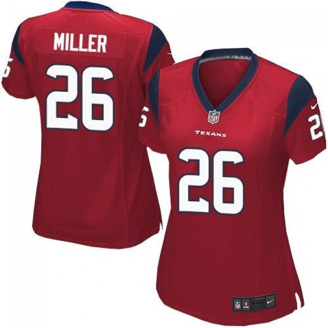 Women's Texans #26 Lamar Miller Red Alternate Stitched NFL Elite Jersey
