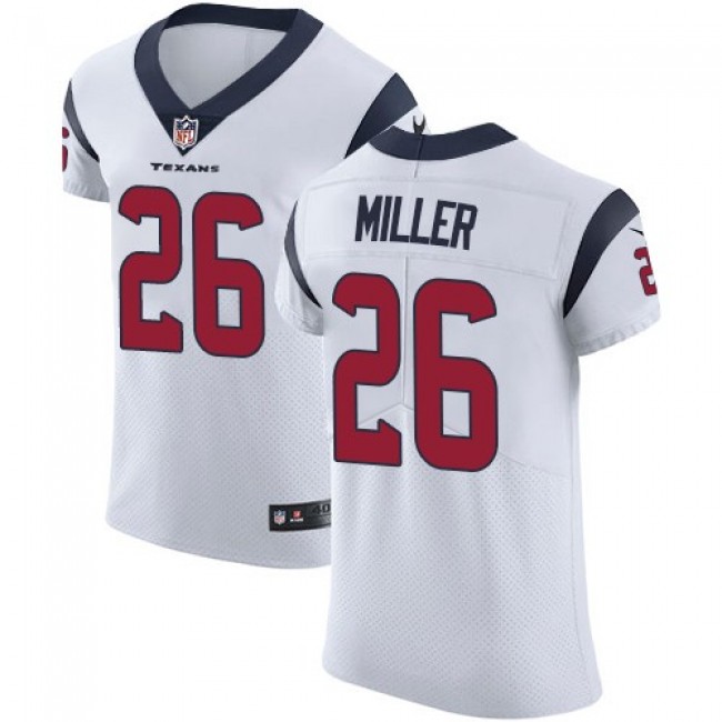 Nike Texans #26 Lamar Miller White Men's Stitched NFL Vapor Untouchable Elite Jersey