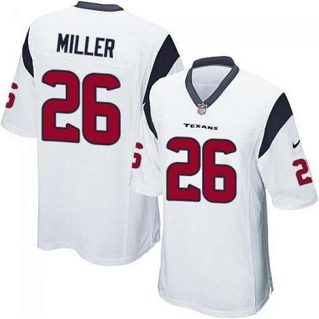 Houston Texans #26 Lamar Miller White Youth Stitched NFL Elite Jersey