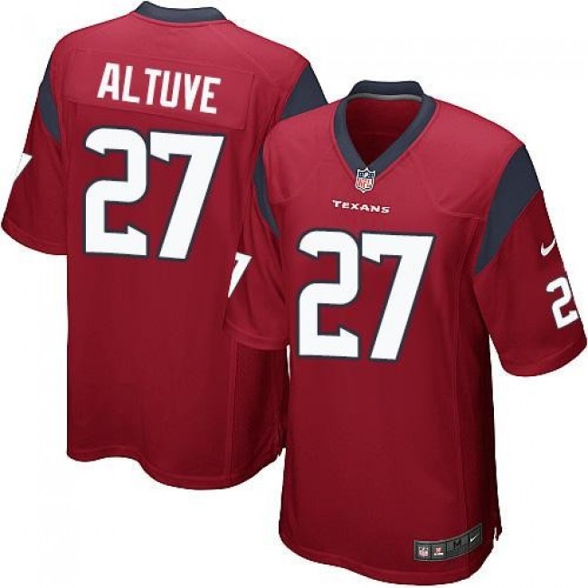 Houston Texans #27 Jose Altuve Red Alternate Youth Stitched NFL Elite Jersey