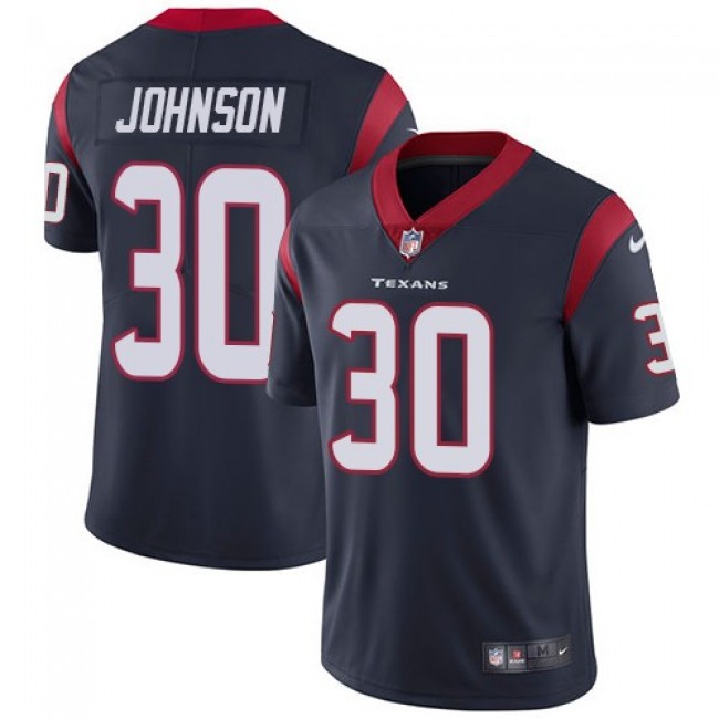Houston Texans #30 Kevin Johnson Navy Blue Team Color Youth Stitched NFL Vapor Untouchable Limited Jersey
