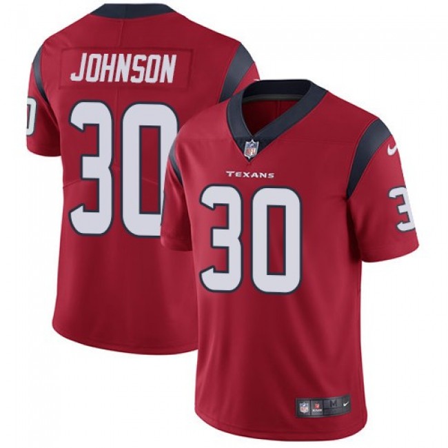 Houston Texans #30 Kevin Johnson Red Alternate Youth Stitched NFL Vapor Untouchable Limited Jersey