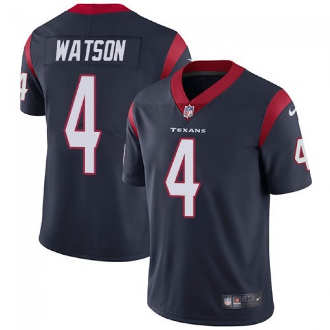 Houston Texans #4 Deshaun Watson Navy Blue Team Color Youth Stitched NFL Vapor Untouchable Limited Jersey