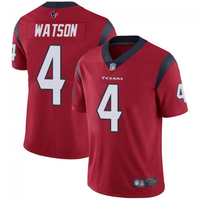 Nike Texans #4 Deshaun Watson Red Alternate Men's Stitched NFL Vapor Untouchable Limited Jersey