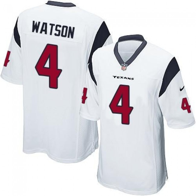 Houston Texans #4 Deshaun Watson White Youth Stitched NFL Elite Jersey