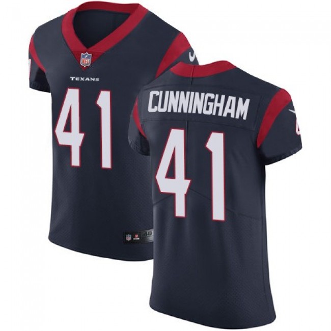 Nike Texans #41 Zach Cunningham Navy Blue Team Color Men's Stitched NFL Vapor Untouchable Elite Jersey