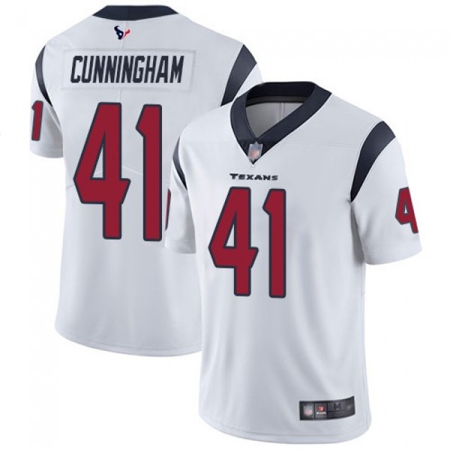 بطاطس حار بنفسجي Women's Nike Texans #41 Zach Cunningham White Stitched NFL Vapor Untouchable Limited Jersey صلصال حراري