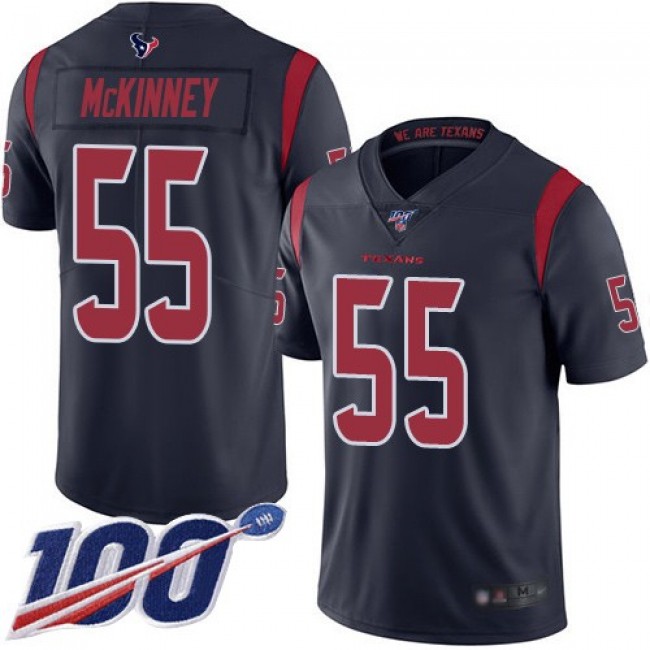 Nike Texans #55 Benardrick McKinney Navy Blue Men's Stitched NFL Limited Rush 100th Season Jersey
