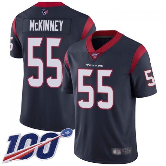 Nike Texans #55 Benardrick McKinney Navy Blue Team Color Men's Stitched NFL 100th Season Vapor Limited Jersey