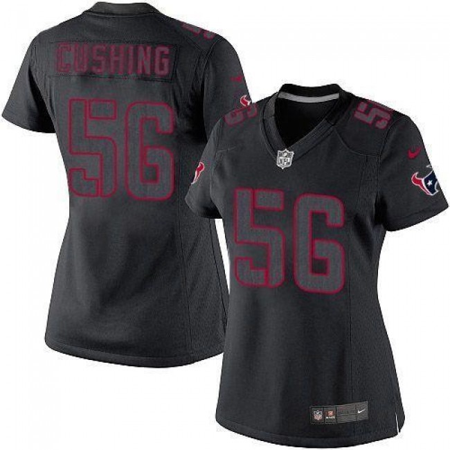 Women's Texans #56 Brian Cushing Black Impact Stitched NFL Limited Jersey