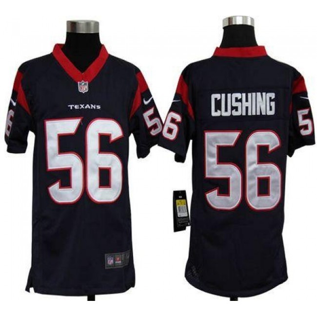 Houston Texans #56 Brian Cushing Navy Blue Team Color Youth Stitched NFL Elite Jersey