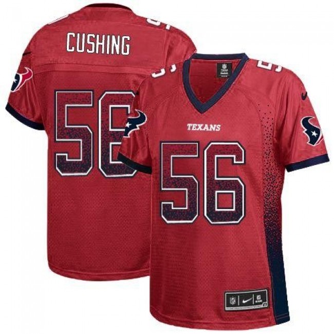 Women's Texans #56 Brian Cushing Red Alternate Stitched NFL Elite Drift Jersey