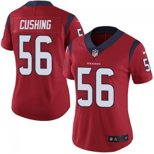 Women's Texans #56 Brian Cushing Red Alternate Stitched NFL Vapor Untouchable Limited Jersey