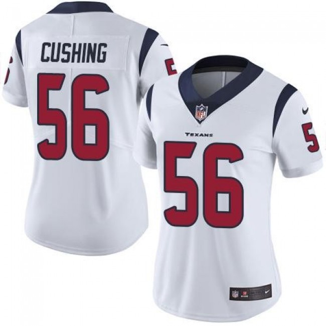 Women's Texans #56 Brian Cushing White Stitched NFL Vapor Untouchable Limited Jersey