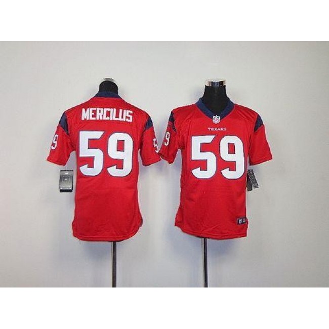 Houston Texans #59 Whitney Mercilus Red Alternate Youth Stitched NFL Elite Jersey