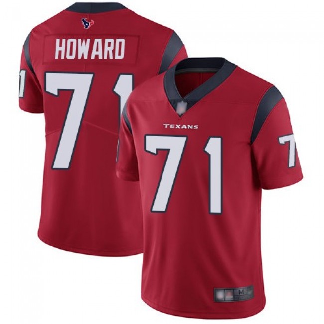 Nike Texans #71 Tytus Howard Red Alternate Men's Stitched NFL Vapor Untouchable Limited Jersey
