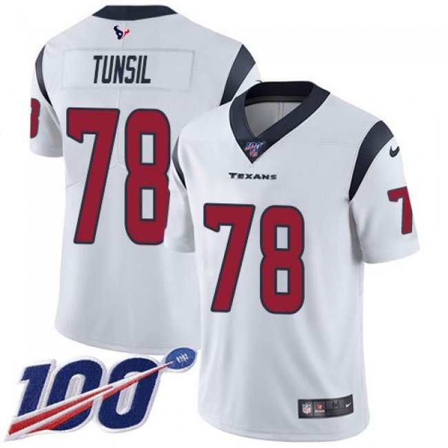 Nike Texans #78 Laremy Tunsil White Men's Stitched NFL 100th Season Vapor Untouchable Limited Jersey