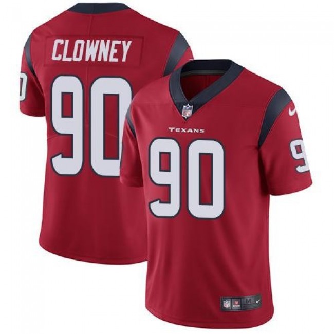 Houston Texans #90 Jadeveon Clowney Red Alternate Youth Stitched NFL Vapor Untouchable Limited Jersey