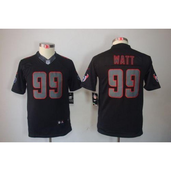 Houston Texans #99 J.J. Watt Black Impact Youth Stitched NFL Limited Jersey