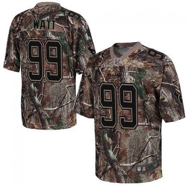 Houston Texans #99 J.J. Watt Camo Youth Stitched NFL Realtree Elite Jersey