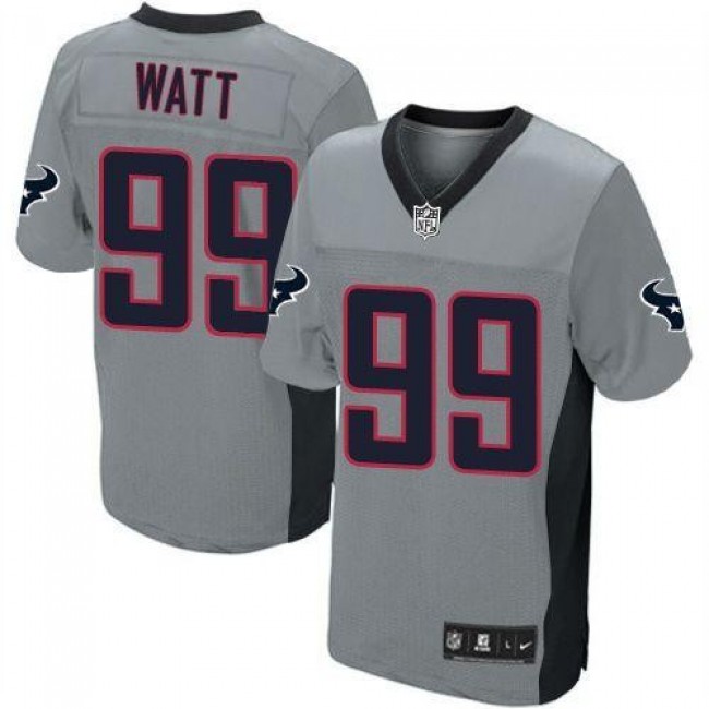 Houston Texans #99 J.J. Watt Grey Shadow Youth Stitched NFL Elite Jersey