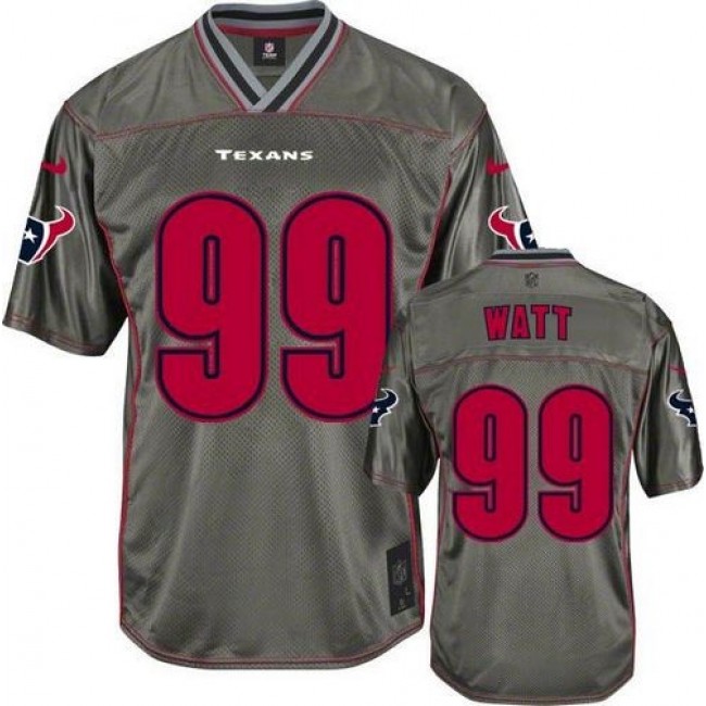 Houston Texans #99 J.J. Watt Grey Youth Stitched NFL Elite Vapor Jersey