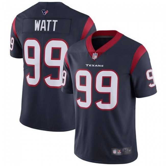 Nike Texans #99 J.J. Watt Navy Blue Team Color Men's Stitched NFL Vapor Untouchable Limited Jersey