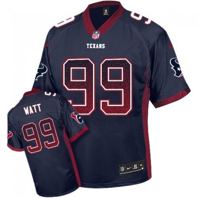 Houston Texans #99 J.J. Watt Navy Blue Team Color Youth Stitched NFL Elite Drift Fashion Jersey