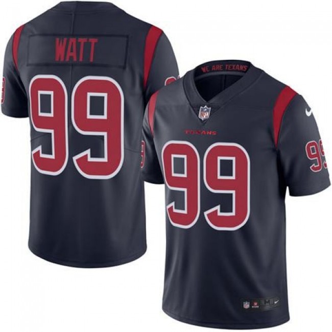 Houston Texans #99 J.J. Watt Navy Blue Youth Stitched NFL Limited Rush Jersey