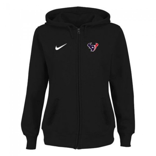 Women's Houston Texans Stadium Rally Full Zip Hoodie Black Jersey