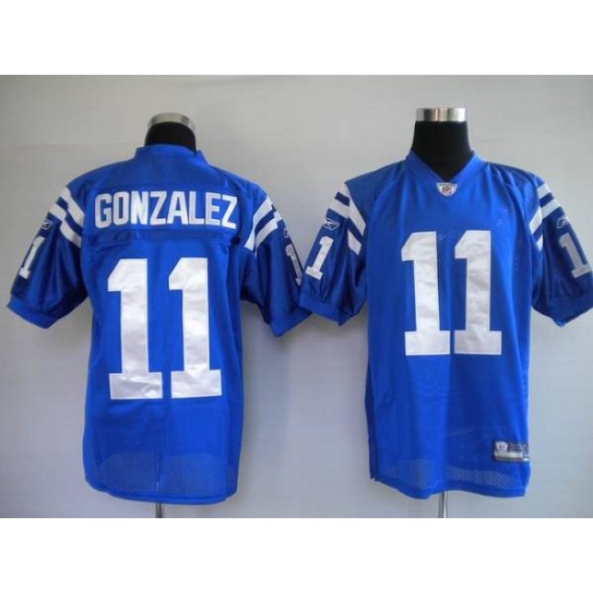 Colts #11 Anthony Gonzalez Blue Stitched NFL Jersey